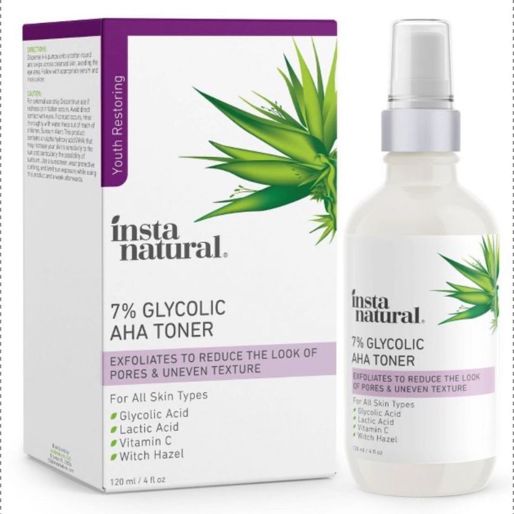 InstaNatural 7% Glycolic AHA Toner with Vitamin C